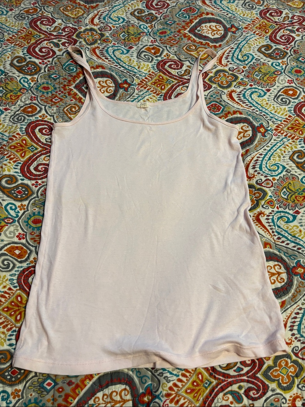 J crew Light pink Spaghetti Strap Camisole - Soft Everyday Tank size large